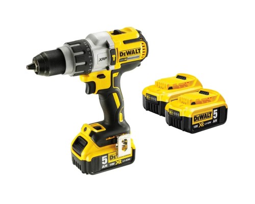 Шуруповерт DeWALT 18 В XR Li-lon, 95 Нм, 3x5Ah, кейс TSTAK (DCD996P3)