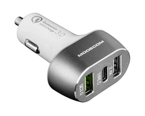 Зарядний пристрій Modecom 3xUSB 2.4A QC3.0+USB+Type C Port CU2C1-07 (ZT-MC-CU2C1-07)
