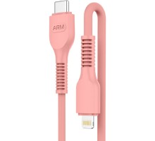 Дата кабель USB-C to Lightning 1.0m AR88 3A Peach Armorstandart (ARM65289)