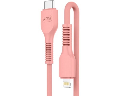 Дата кабель USB-C to Lightning 1.0m AR88 3A Peach Armorstandart (ARM65289)