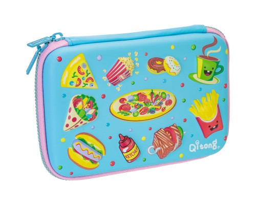 Пенал Cool For School 1 відділення з органайзером блакитний (QT-5667-Blue) Пенал Cool For School 1 відділення з органайзером блакитний (QT-5667-Blue)