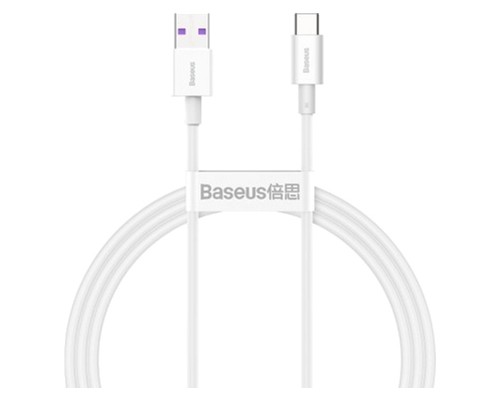 Дата кабель USB 2.0 AM to Type-C 1.0m 3A White Baseus (CATYS-02)