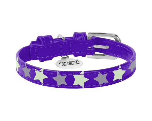 Нашийник для тварин WAUDOG Glamour з QR паспортом 