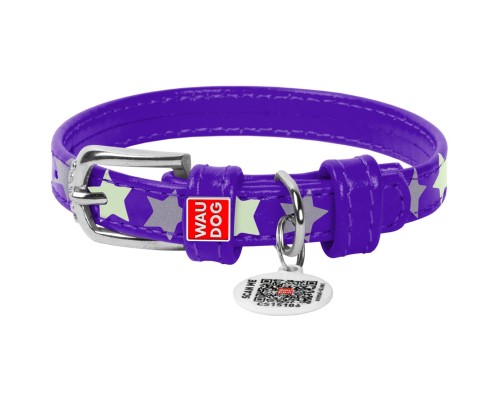 Нашийник для тварин WAUDOG Glamour з QR паспортом 