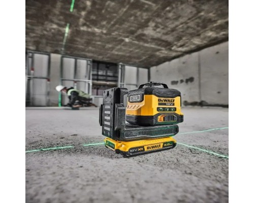 Лазерний нівелір DeWALT 18В XR Li-Ion, зелений промінь, 2Ah, ЗУ, кейс (DCLE34031D1)