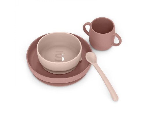 Набір дитячого посуду Suavinex Colour Essence рожевий (401543)