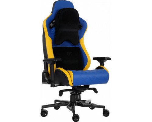 Крісло ігрове GT Racer X-0724 Blue/Yellow