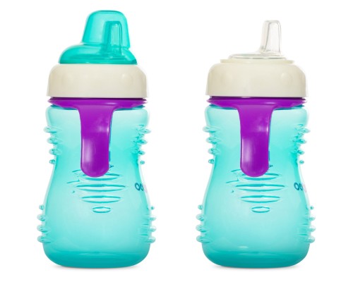 Поїльник-непроливайка Baboo із силіконовим носиком, 260 мл, 6+ міс (м'ята) (8-124)