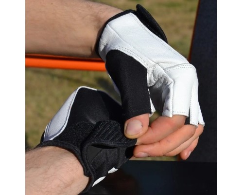 Рукавички для фітнесу MadMax MFG-444 Fitness White L (MFG-444-White_L)
