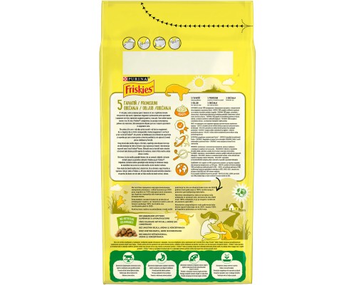 Сухий корм для кішок Purina Friskies Indoor з куркою та овочами 1.5 кг (7613031341887)