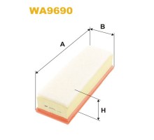 Повітряний фільтр для автомобіля Wixfiltron WA9690