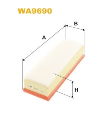 Повітряний фільтр для автомобіля Wixfiltron WA9690