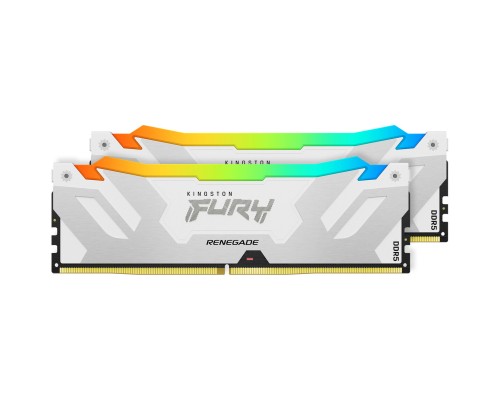Модуль пам'яті для комп'ютера DDR5 64GB (2x32GB) 6000 MHz Renegade RGB White XMP Kingston Fury (ex.HyperX) (KF560C32RWAK2-64) Модуль пам'яті для комп'ютера DDR5 64GB (2x32GB) 6000 MHz Renegade RGB White XMP Kingston Fury (ex.HyperX) (KF560C32RWAK2-64)