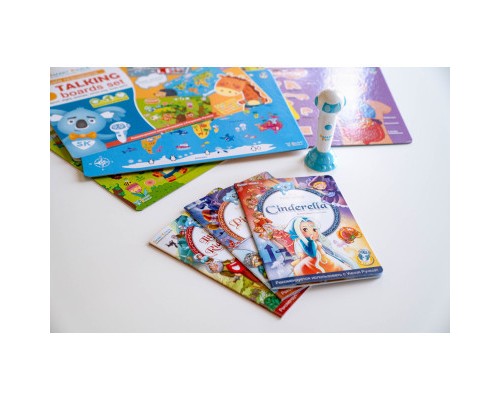 Інтерактивна іграшка Smart Koala Набір інтерактивних книг 200 Перших слів (1,2), Казки (SKB23BWFT)