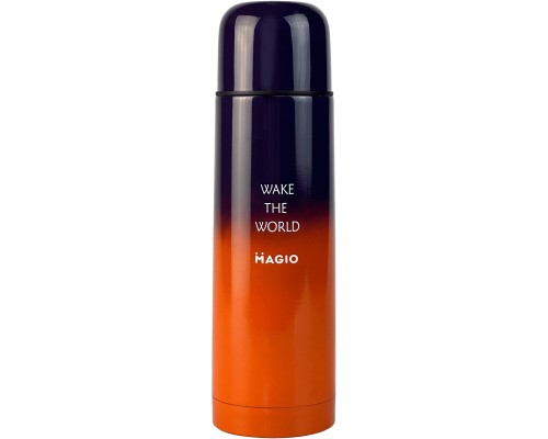 Термос Magio 1032 0.75 л Чорно-помаранчевий (MG-1032G)