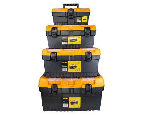 Ящик для інструментів Sigma набір 4в1 320x155x139мм, 413x212x186мм, 486x267x242мм, 564x310x310мм (7404011)