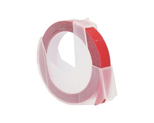 Стрічка для принтера етикеток UKRMARK D-520102-RE, 9 мм х 3 м, червона, аналог DYMO 520102 / S0898150 (900858)