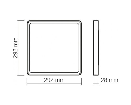 Світильник Videx DL3S 24W 4000K (VL-DL3S-244B)