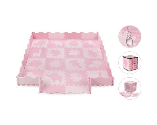 Дитячий килимок MoMi пазл Zawi 150 х 150 см Pink (MAED00012)