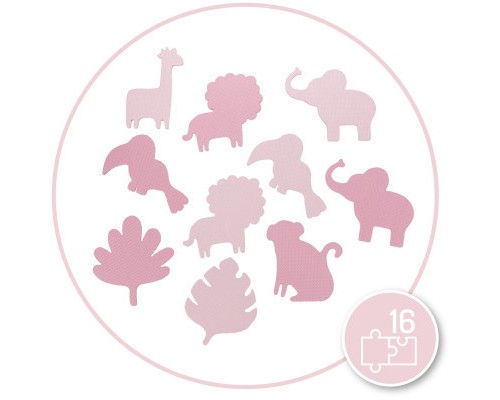 Дитячий килимок MoMi пазл Zawi 150 х 150 см Pink (MAED00012)