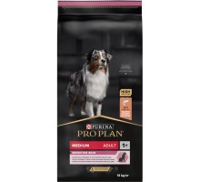Сухий корм для собак Purina Pro Plan Dog Medium Adult Sensitive Skin з лососем і рисом 14 кг (7613035120464)