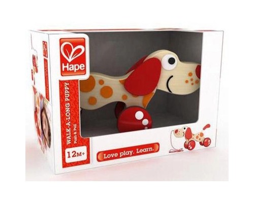 Каталка Hape дерев'яна Песик (E0347)