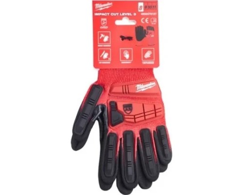 Захисні рукавиці Milwaukee з захистом від удару та опором порізам рівень 3, 9/L (4932478128)