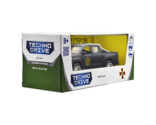 Машина TechnoDrive серії Шеврони Героїв - Toyota Hilux - Спартан (KM6118)