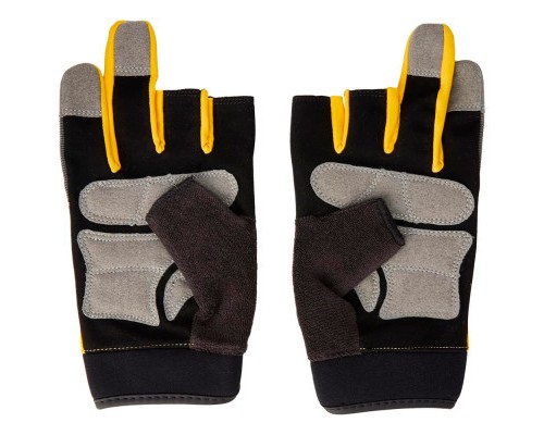 Захисні рукавиці DeWALT частково відкриті, розм. L/9, з накладками на долоні (DPG214L)