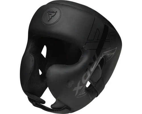 Боксерський шолом RDX F6 KARA Matte Black L (HGR-F6MB-L)