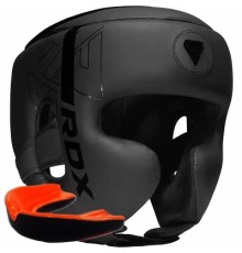 Боксерський шолом RDX F6 KARA Matte Black L (HGR-F6MB-L)