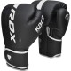 Боксерські рукавички RDX F6 Kara Matte White 16 унцій (BGR-F6MW-16OZ)