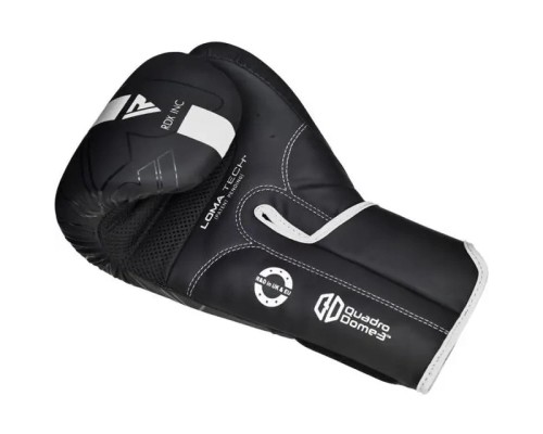 Боксерські рукавички RDX F6 Kara Matte White 16 унцій (BGR-F6MW-16OZ)