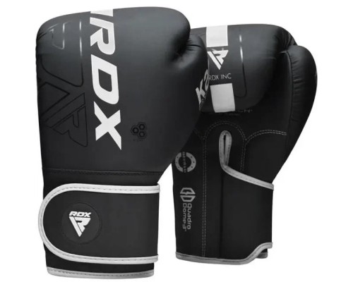 Боксерські рукавички RDX F6 Kara Matte White 16 унцій (BGR-F6MW-16OZ)