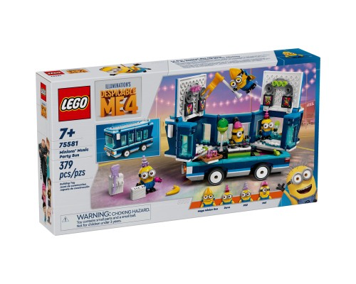 Конструктор LEGO Нікчемний я 4 Музичний автобус для вечірок Посіпак 379 деталей (75581)