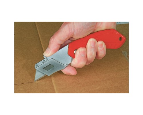 Ніж монтажний Stanley складаний, з висувним лезом для оздоблювальних робіт, 160мм. (0-10-243)