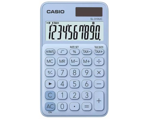 Калькулятор Casio SL-310UC-LB-W-EC, блакитний (CALC-CAS-SL-310UC-LB)