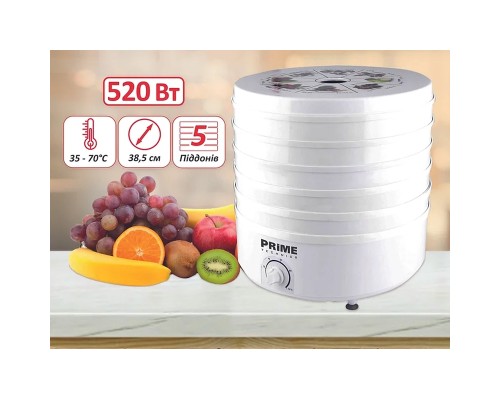 Сушка для овочів та фруктів PRIME Technics PFD 502 W
