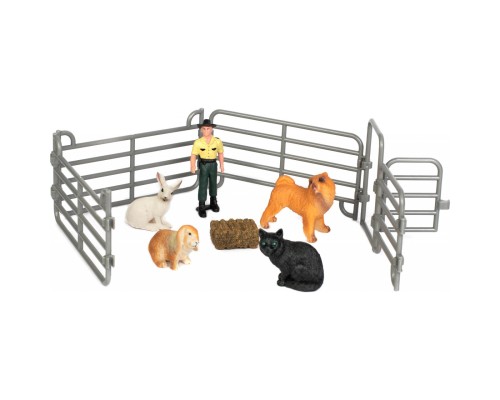 Фігурка Kids Team набір Ферма фермер, собака, кіт і кролики (Q9899-X13_3)