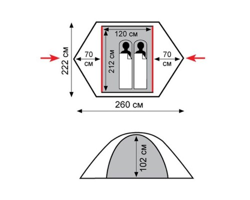 Намет Tramp Sarma v2 (TRT-030)