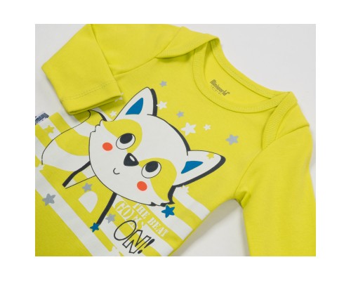 Набір дитячого одягу Miniworld з шапочкою (14711-74B-gray)