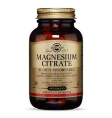 Мінерали Solgar Цитрат магнію, Magnesium citrate, 60 таблеток (SOL-59204)
