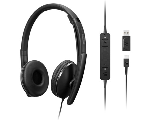 Навушники Lenovo Wired ANC Headset Gen 2 (Teams) Black (4XD1M45627)