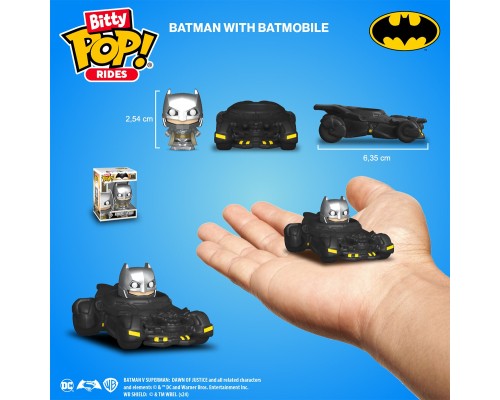Фігурка Funko Pop набір Bitty Pop! Ride - Бетмен і бетмобіль (83621)