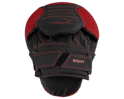 Лапи боксерські PowerPlay 3044 Pro Carbon Ultra Series Чорно-Червоні (PP_3044_Bl/Red)