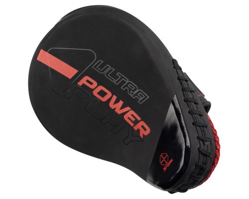 Лапи боксерські PowerPlay 3044 Pro Carbon Ultra Series Чорно-Червоні (PP_3044_Bl/Red)