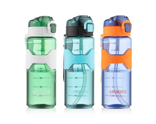 Пляшка для води Ardesto Fitness 800мл блакитний (AR2280EB)