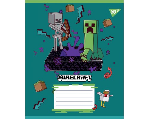 Зошит Yes Minecraft Heroes А5 12 аркушів лінія (767577)