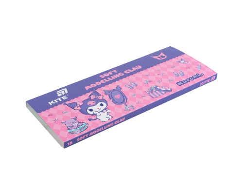 Пластилін Kite Kuromi восковий, 18 кольорів, 360 г (HK24-085)