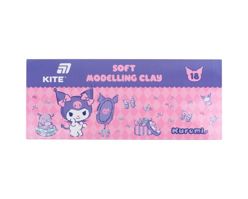 Пластилін Kite Kuromi восковий, 18 кольорів, 360 г (HK24-085)